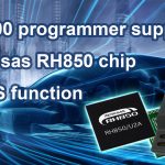 SG400 programmer supports Renesas RH850 chip ICU-S function